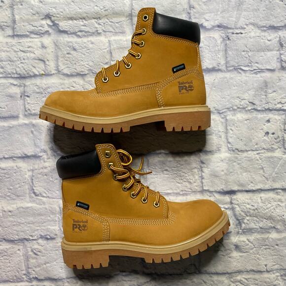Timberland 6" Steel Toe Insulated Work Boot in Wheat - Picture 2 of 10